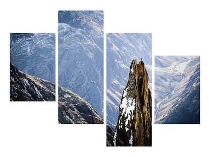 Leinwandbild 4-teilig modern The Top