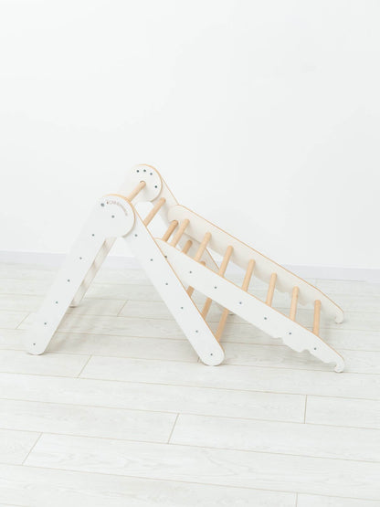 montessori wood climbing set