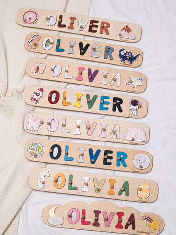 wooden name puzzle 