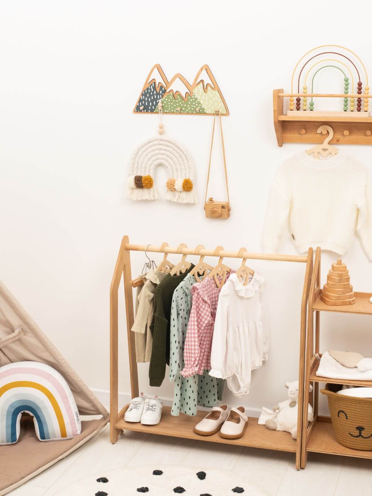 nursery mountain wall hooks