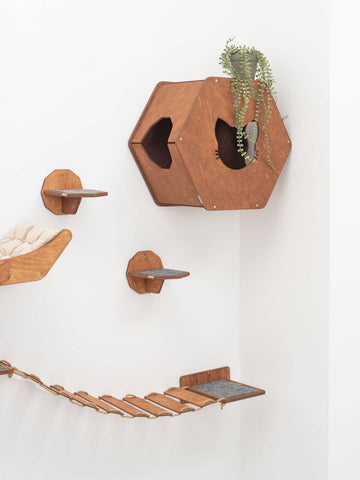 cat wall mounted bed