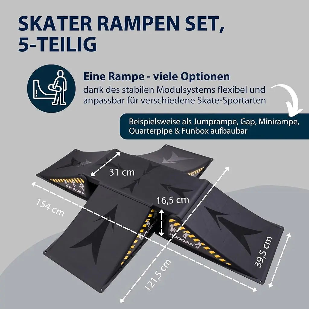 Skater Rampen Set, 5-teilig
