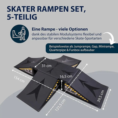 Skater Rampen Set, 5-teilig