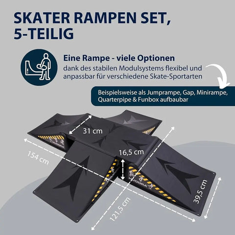 Skater Rampen Set, 5-teilig