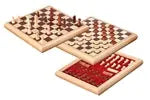 Schach-Dame-Set - Holzbox