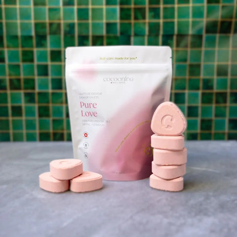 Cocooning Biocosmetics - Shower Galets PURE LOVE - Pamper Yourself with Blissful Fragrance 💖🛁