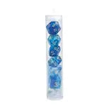Würfelset RPG Crystal blau