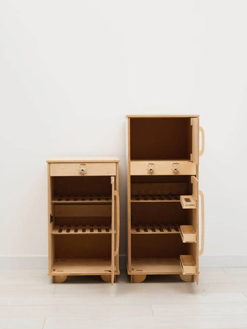 wooden fridge play 