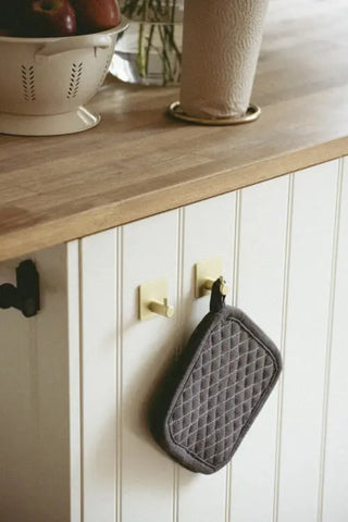 Wandhaken Aluminium Ureo gold 2er