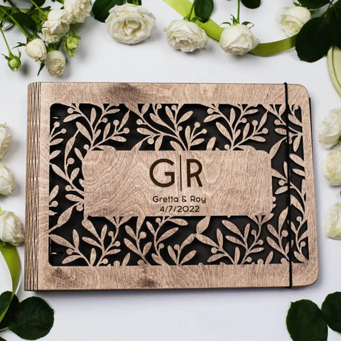 wooden album for wedding 