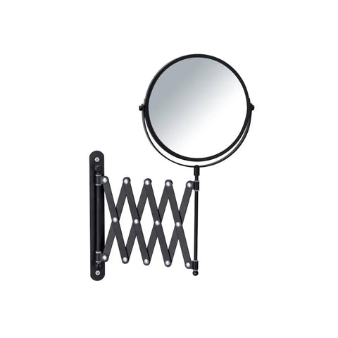 Wenko - Telescopic Wall Mirror Black - Elevate Your Beauty Routine! 💖🪞