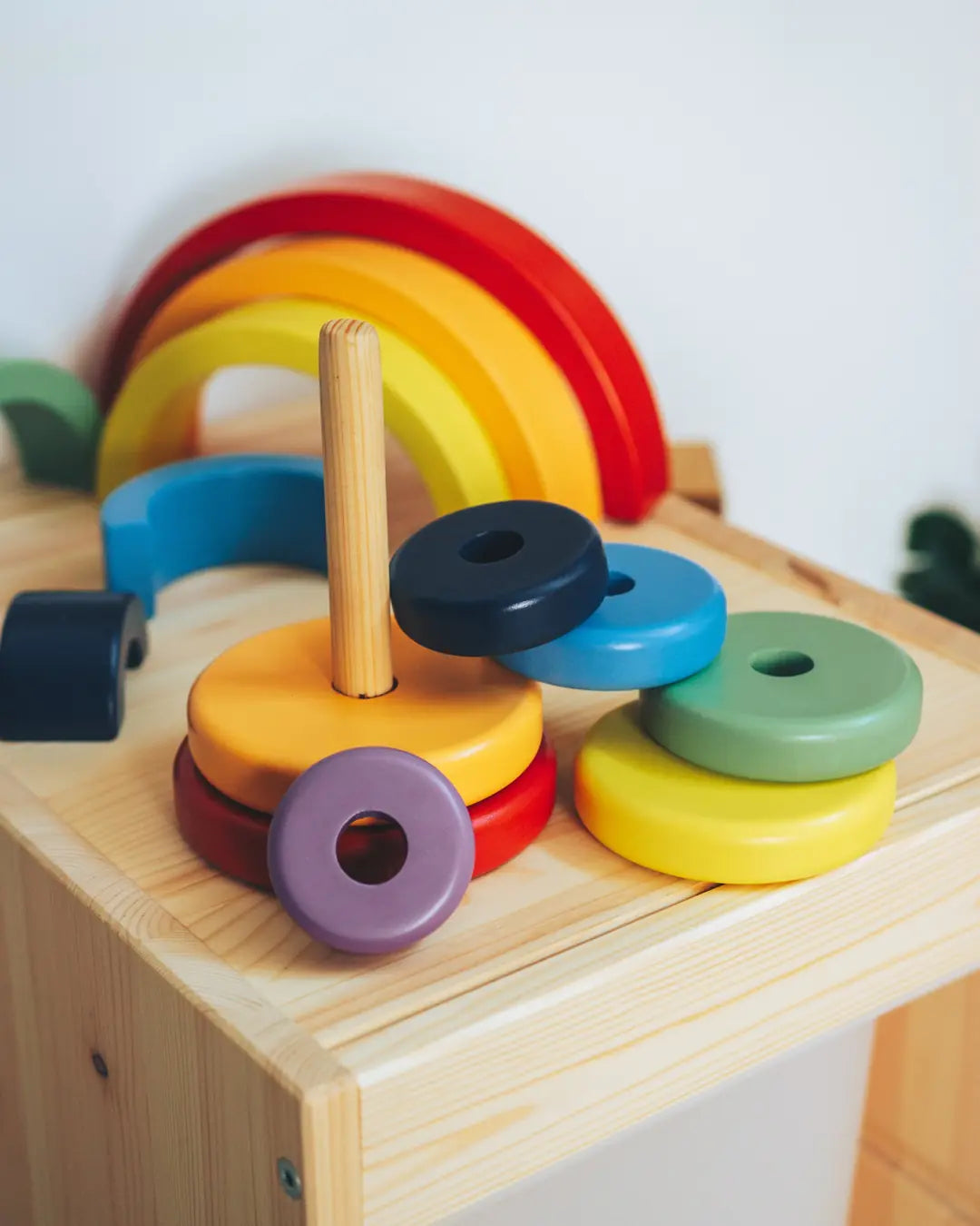 wooden ring stacker