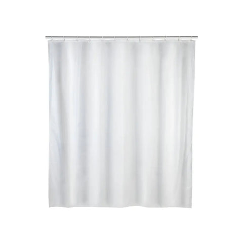 Wenko - Solid White Polyester Shower Curtain - Stylish & Functional for Your Bathroom 🛁✨