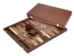 Backgammon Polyegos, groß, Kunstleder