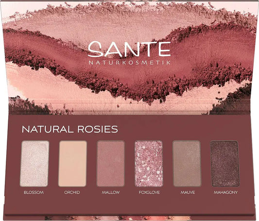 Sante - Природна палітра тіней для повік Rosies - Сяйливі відтінки Роузі 🌸✨