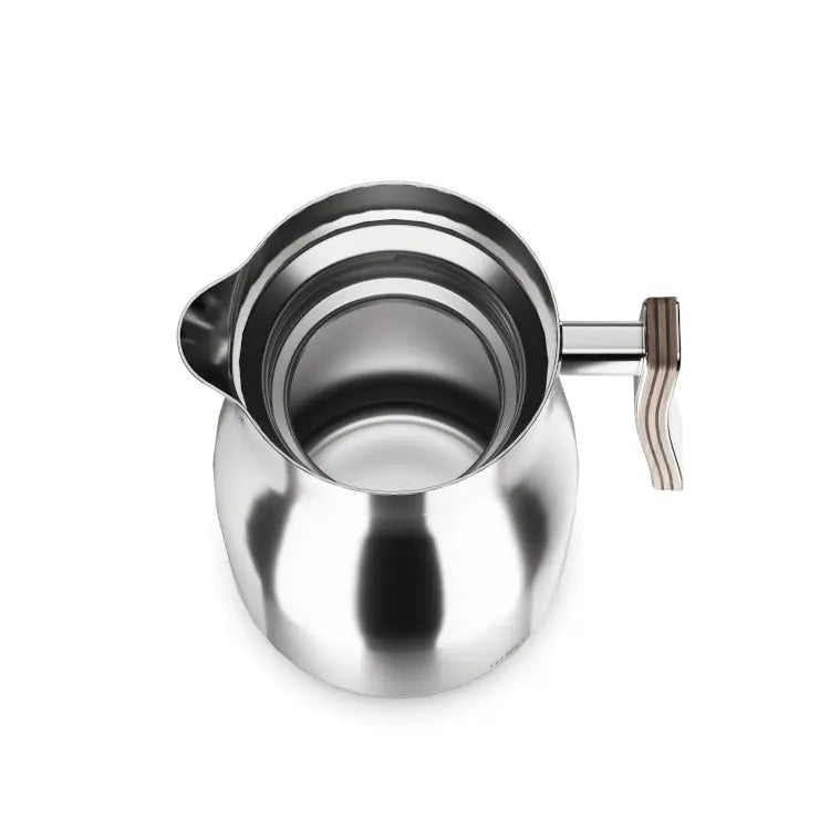 Kanne Studio Allure 1,00 l oak / stainless steel polished