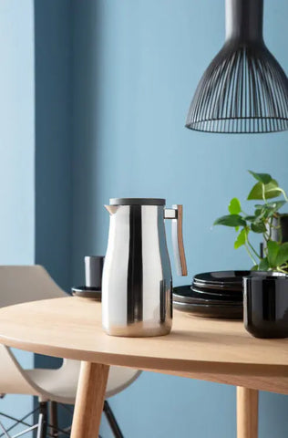 Kanne Studio Allure 1,00 l oak / stainless steel polished
