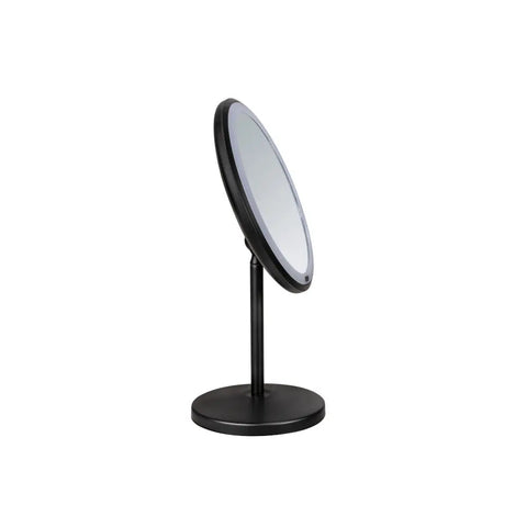 Wenko - LED Free-Standing Mirror Onno Black Matte - Illuminate Your Beauty ✨🪞