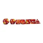 Würfelset RPG Two Tone gelb/rot