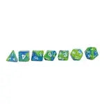 Würfelset RPG Two Tone blau/grün