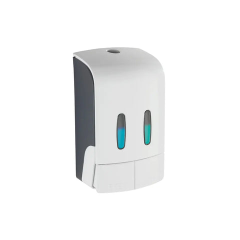 Wenko - 2-Chamber Soap Dispenser White - Style & Efficiency! 🌟🛁