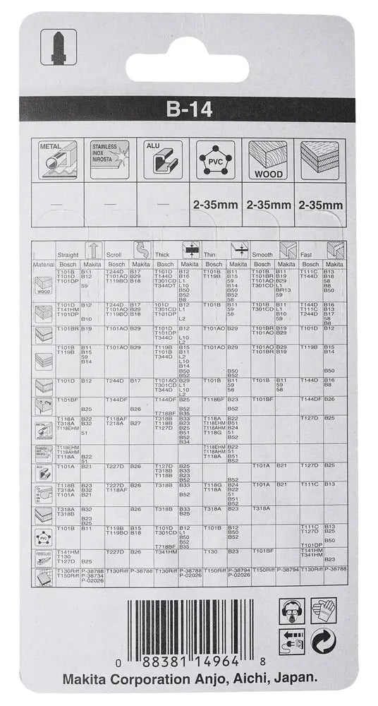 
          5 Stichsägeblätter Typ B-14
          A-85662
        
