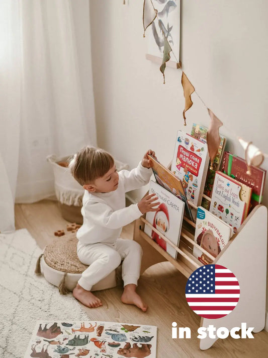 white bookshelf
