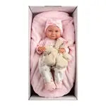 Babypuppe Nica mit Kissen rosa 40cm