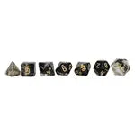 Würfelset RPG Crystal schwarz