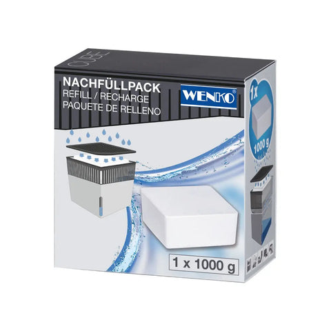 Wenko - Dehumidifier Refill Cube 1000 g - Refresh Your Space! 🌬️💎