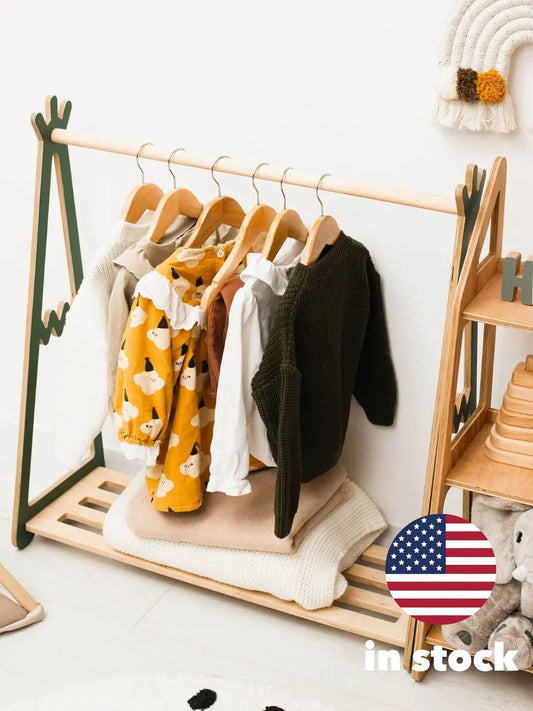 wooden teepee rack