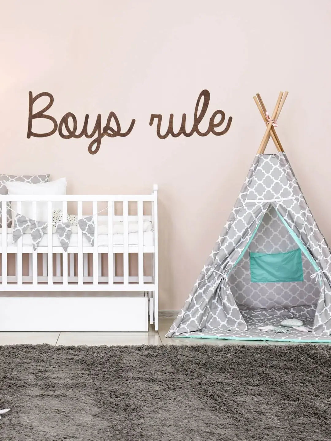 wooden baby sign