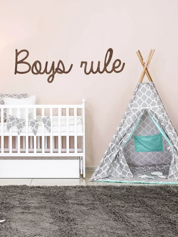 wooden baby sign
