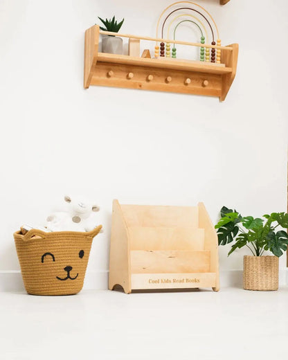 wooden shelf for toddlers 
