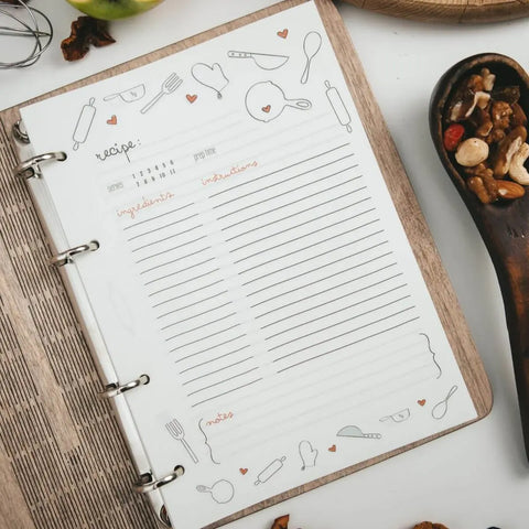wooden book for cook 