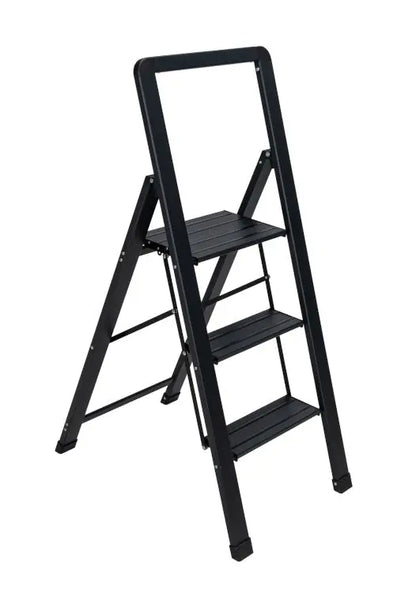 Alu-Smart Klapptrittleiter 3-stufig schwarz