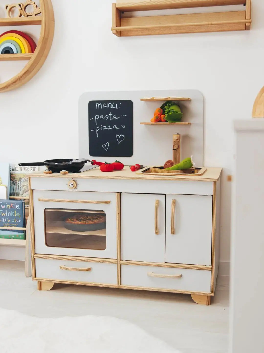 wooden baby kitchen toy 
