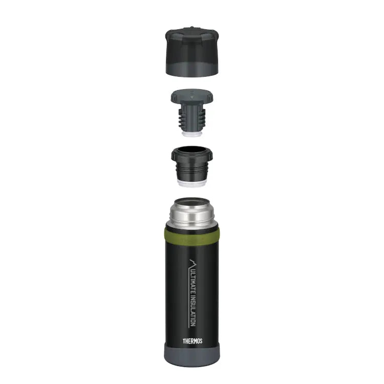 Mountain beverage bottle 0.5 l charcoal black mat