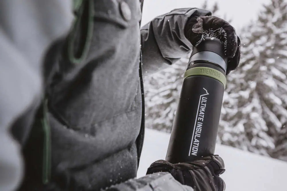 Mountain beverage bottle 0.75l charcoal black mat