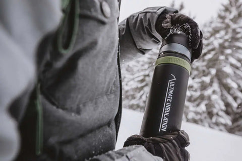 Mountain beverage bottle 0.75l charcoal black mat