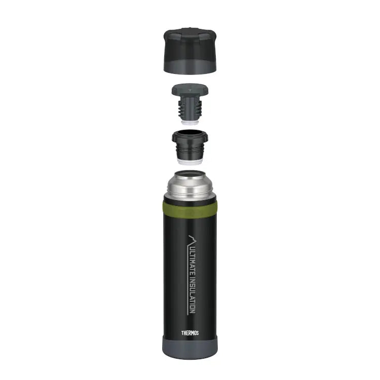 Mountain beverage bottle 0.9 l charcoal black mat