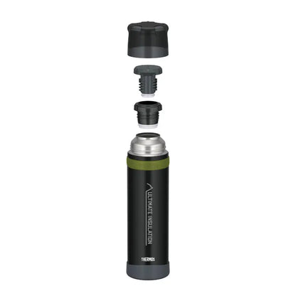Mountain beverage bottle 0.9 l charcoal black mat