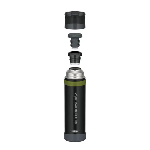 Mountain beverage bottle 0.9 l charcoal black mat