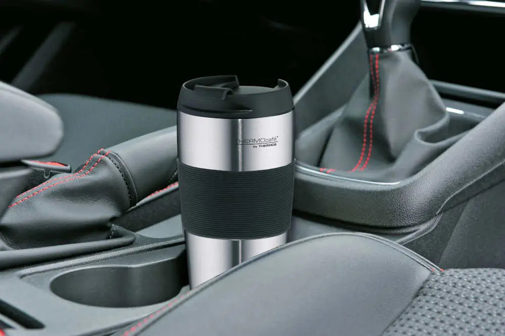 Isolierbecher ThermoPro 0.4 l Edelstahl mattiert, schwarz