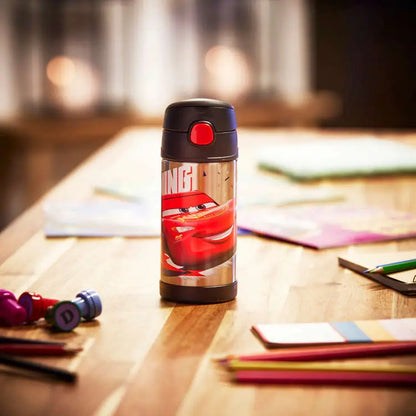 Funtainer Straw Bottle Disney Cars 0.35 lt.