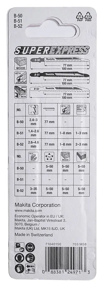 
          Set Stichsägeblätter SuperExpress x3
          B-06292
        