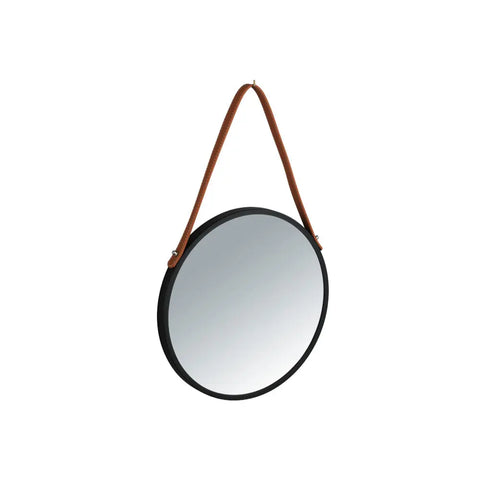 Wenko - Wall Mirror Borrone 30 cm Black - Elegant Design for Every Space ✨🪞
