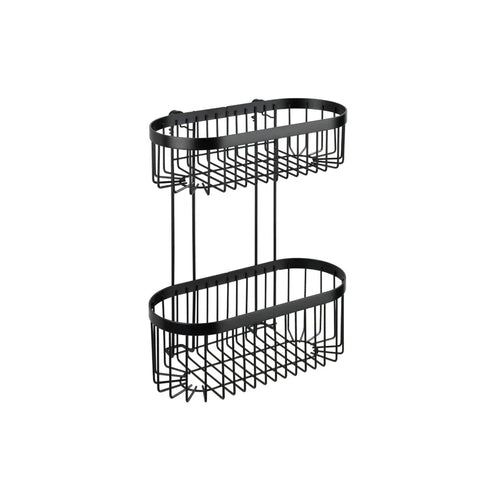 Wenko - Shelf 2 Levels Classic Plus Black - Stylish & Functional Storage Solution 🖤📚