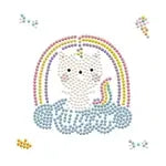 Diamond Painting Katze Einhorn