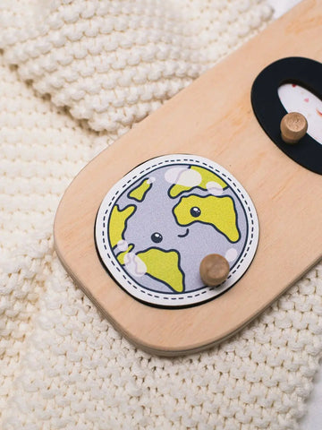 wooden colored name puzzle 